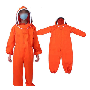 Traje de Apicultura Naranja de Alta Calidad 2026 con Capucha y Protector Facial, Ropa Protectora de Corte Holgado para Trabajos en Apicultura - Product Image 3