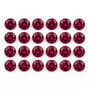 Lote al por mayor de gemas sueltas de granate rodolita púrpura natural de calidad AAA, facetadas, talla brillante, sin calentar, 6 mm, 1 quilate, calibradas - Product Image 4