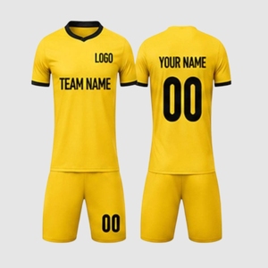Conjunto de Uniforme de Fútbol Personalizado al por Mayor, Jersey de Color Sólido, Nombre y Número del Equipo Personalizados, Ropa Deportiva Transpirable - Product Image 6