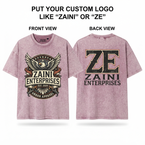 Mens Premium 240 GSM Cotton Acid <b>Wash</b> Oversized T Shirt Vintage Graphic Custom <b>Screen</b> Print DTF DTG Embroidery Private Label - Product Image 1