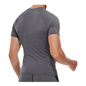 Men's High Performance Slim Fit Eco-Friendly Cotton <b>Bamboo</b> Gym T-Shirt Stretch Fabric Quick Dry Fitness Workout Running Training - Product Image 4