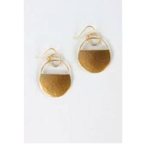 Pendientes de Oreja con Forma de Corazón en Latón Chapado en Oro, Estilo Vintage Unisex - Product Image 3