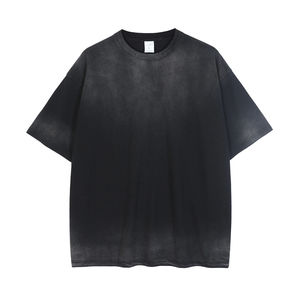 Camisetas Casuales para Hombre, Lavadas con Ácido, 100% Algodón, Manga Corta, Diseño Personalizado, Transpirables, Ropa de Verano, Nuevos Colores Sólidos a la Moda - Product Image 6