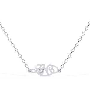 Collar de Oro Amarillo de 18K con Diamante Natural, Corte Brillante Redondo, Moderno, Unisex, para Regalo o Uso Diario - Product Image 2