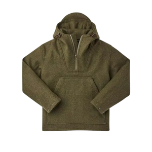 Anorak en laine Melton, veste coupe-vent en laine pour la saison froide, doublure épaisse, séchage rapide, respirante - Product Image 2