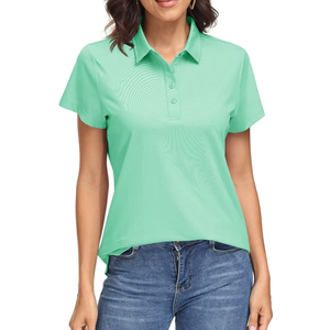 Best Price Good Quality Full Fashionable <b>Women</b> <b>Polo</b> <b>Shirts</b> <b>Women</b> Clothing Solid Color Short Sleeve <b>Polo</b> <b>Shirts</b> For Online Sale - Product Image 3