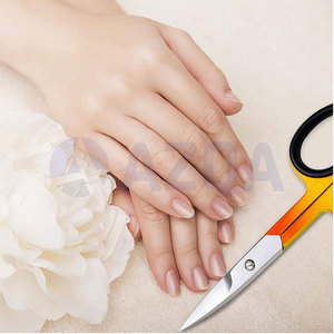 Ciseaux de Précision en Acier Inoxydable pour Ongles et Sourcils avec Manche Dégradé, Outil de Soin à Pointe Fine pour Manucure et Soins du Visage - Product Image 3