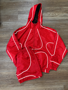 OEM Custom 100% Nylon Waterproof <b>Reflective</b> Windbreaker Short Set | Hooded <b>Jacket</b> & Shorts Sportswear | Men <b>Running</b> Tracksuit - Product Image 6