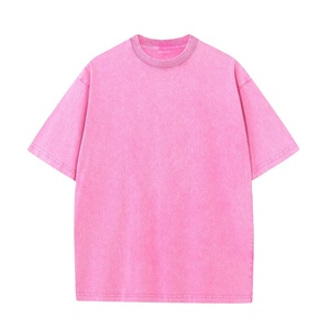 T-shirts surdimensionnés vintage pour hommes, imprimés sur mesure, effet délavé - 100% coton, écologiques et respirants, fabriqués par HS 2026 - Product Image 6