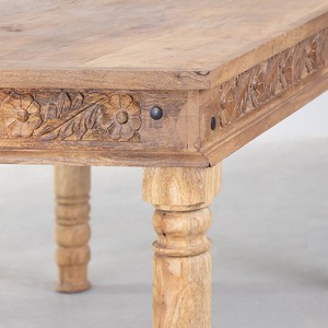 Mesa de comedor rectangular Vandana Hexa Altis de 160x90 cm en madera de mango Taraz - Product Image 4