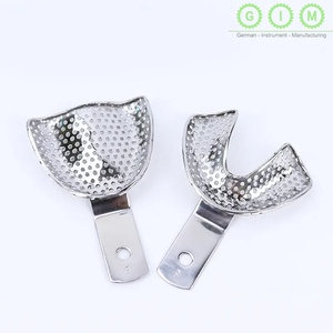 Kit Profesional de Bandejas de Impresión Ortodónticas de Acero Inoxidable Reutilizables, Instrumentos Dentales Perforados para Impresiones Precisas - Product Image 6