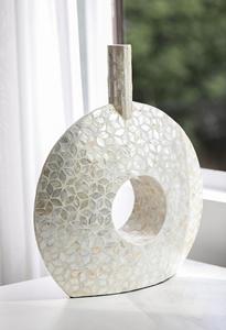 Jardinière en métal avec incrustation de os, faite à la main, de forme ronde, style minimaliste, pour la décoration de la maison, produit de luxe, exportations en gros - Product Image 4