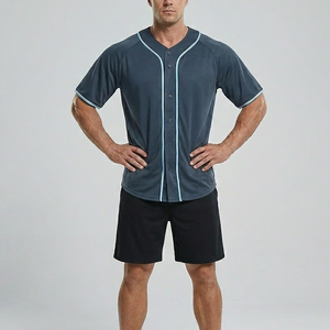 Camiseta de béisbol de manga corta, ligera, de corte regular, con MOQ bajo, fabricada en Pakistán. - Product Image 3
