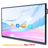 Tableau interactif IFPD 86 pouces avec écran tactile, tableau blanc interactif 4K UHD tout-en-un, écran interactif pour l'enseignement