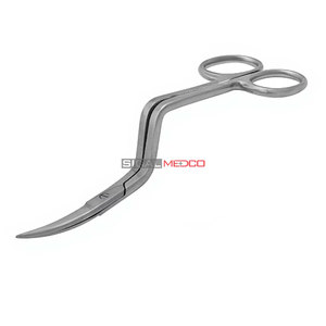 Ciseaux à double courbure pour broderie machine, 6 pouces, manche courbé professionnel, acier inoxydable de qualité allemande, précision pour fil - Product Image 2
