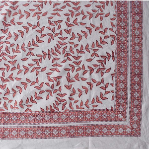 Mantel Artesanal Estampado a Mano 100% Algodón para 10 Personas, 180x270cm, Sostenible, Decoración para Bodas y Cenas, Estilo Hogareño - Product Image 3