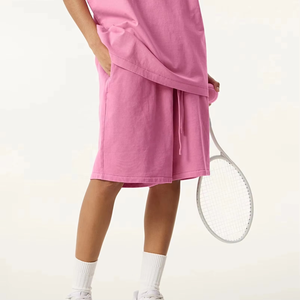 Pantalones Cortos de Pana para Hombre, Oversize, 100% Algodón, de Alto Gramaje, Lavado Vintage, Color Liso, de Secado Rápido, con Cordón, Estilo Urbano - Product Image 5