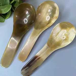 Cuillère artisanale en corne de buffle, artisanat naturel, écologique, objet de collection, ustensile décoratif, thème ange moderne, décoration de mariage - Product Image 6