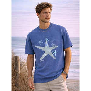 Men's Graphic Tees Shirts Unisex Vintage Cotton Tee | Oversized T-Shirt Summer Streetwear Casual <b>Aesthetic</b> <b>Tops</b> - Product Image 2