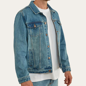 Veste en jean décontractée pour homme, style tendance, style streetwear, hiver, design personnalisé, best-seller, respirante - Product Image 2