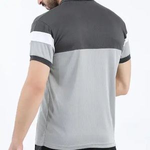 Camisa de Hombre de Color Sólido, Ecológica, de Lona, Poliéster/Algodón, Ajuste Cómodo, Ligera, Manga Corta - Product Image 3