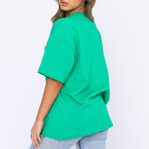 เสื้อยืดสีน้ำตาลตัวใหญ่พิมพ์ลายตัวอักษรสีส้ม แขนสั้น คอกลม สไตล์ลำลอง ผ้าเจอร์ซีย์ถักจากผ้าฝ้ายสำหรับผู้ชาย - Product Image 2