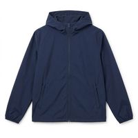 Veste coupe-vent imperméable pour homme de qualité supérieure, entièrement zippée, épaisse, respirante, séchage rapide, motif toile brodé, pour l'extérieur