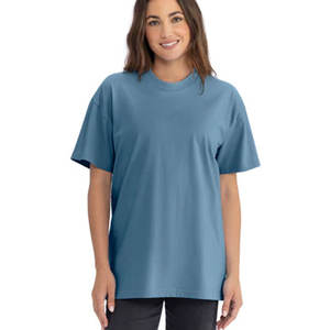 T-shirts en coton épais à manches courtes et col rond pour femmes et hommes – Vente en gros de T-shirts vierges en coton de luxe doux et lourds à imprimer - Product Image 1