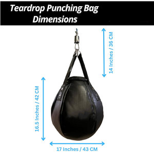 Ballon de boxe en cuir rempli de sable avec fermeture éclair, durable pour l'entraînement des adultes - Product Image 6