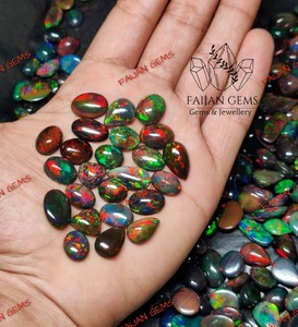 Permintaan tinggi alami batu permata Opal Etiopia halus bentuk campuran Cabochon longgar Oval perhiasan membuat jumlah besar pasokan panas - Product Image 1