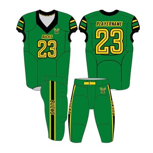 Custom Sublimation American Football Uniform Jersey Pants Set Men's Plus Size Summer Short Sleeve Polyester High Quality Team - Product Image 6