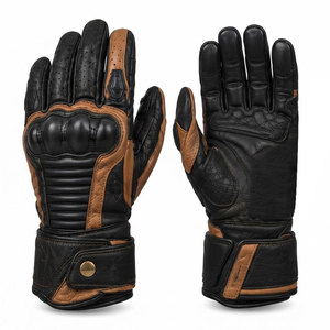 Best Design Custom Winter Racing Leather Motorbike Gloves Reinforced Palm Flexible <b>Finger</b> Panels Hook Loop <b>Strap</b> Waterproof - Product Image 1