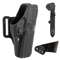 Boucle de sécurité pour holster tactique, bouton de déverrouillage rapide anti-chute pour housses de ceinture, attache de protection d'équipement durable, 1 pièce