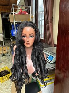 Perruque lace frontal suisse à double tirage 13x4 13x6 HD, perruque alignée de cuticules vierges brutes, perruque de couche de dentelle de cheveux humains - Product Image 2