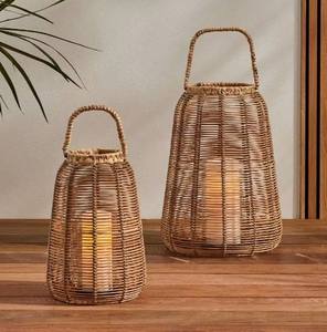 โคมไฟหวายทำด้วยมือพร้อมที่จับสำหรับตกแต่งบ้าน - Product Image 2