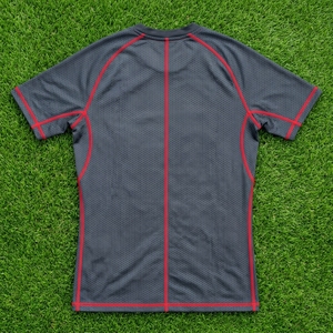 <b>Men</b> Short Sleeve Compression <b>Shirt</b> <b>Black</b> <b>Red</b> Honeycomb Graphic Gym Fitness Running Training Sportswear Performance Base Layer - Product Image 6