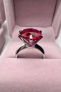 แหวนหมั้นทับทิม 5 กะรัต เงินแท้ 925 ทอง 14K 18K แพลตตินั่ม PT950 เครื่องประดับขอแต่งงาน - Product Image 6