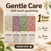 Litière pour chat au tofu emballée sous vide, OEM, marque privée, litière agglomérante, emballage personnalisé, fournisseur en gros pour les marques d'animaux de compagnie