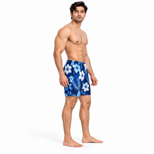 Pantalones cortos de baño para hombre, cómodos y esenciales para las vacaciones, con material de secado rápido y cintura ajustable para aventuras en la playa y la piscina en verano. - Product Image 3