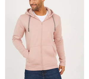Wholesale Polyester Cotton Men Hoodies Autumn Winter Regular Fit Custom Applique Patch Embroidery College <b>Zipper</b> <b>Sweatshirt</b> - Product Image 1