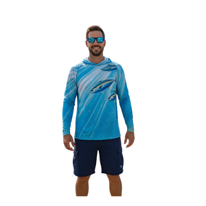 Sudadera con Capucha Personalizada para Pesca con Protección Facial, Venta al por Mayor, Sublimación, Manga Larga, Rendimiento, Secado Rápido, Torneo, UPF 50+ - Product Image 4