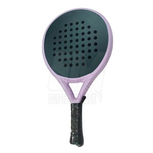 Raquette de padel de tournoi en matériau durable, légère, en fibre de carbone, design diamant, absorption des chocs, écologique, poignée confortable - Product Image 3
