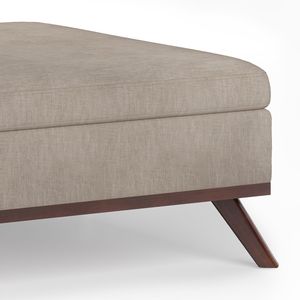 Owen Natural Square Coffee <b>Table</b> Storage Ottoman <b>Stools</b> & Ottomans Product - Product Image 5