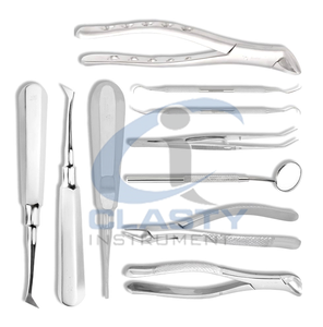 Juego de Instrumentos Quirúrgicos Dentales de Acero Inoxidable, Herramientas Manuales con Empuñadura Moleteada, Instrumentos Quirúrgicos con Certificación CE Clase I - Product Image 5