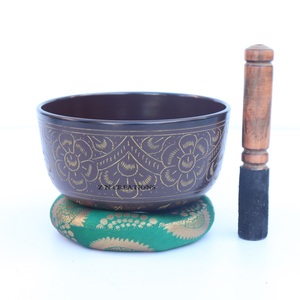 ขันเสียงสำหรับทำสมาธิแบบกำหนดเองพร้อมสลักลาย  ผู้ผลิตขันเสียงอะลูมิเนียม ขันโลหะ บำบัดด้วยเสียงแบบพุทธ - Product Image 4