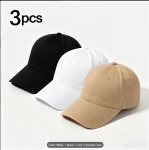 5pcs Solid Color Baseball <b>Caps</b> Lightweight Suitable for Outdoor Sports Tie Dye Suitable for Hand Washable Athletic Hats for - Product Image 1