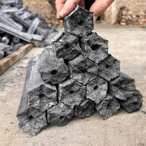 Hexagonal Sawdust Briquette Charcoal type A for Home <b>Hookah</b> BBQ Retail Ready 12kg Carton AVC Charcoal - Product Image 1