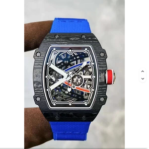 Montre de luxe ultime 5A de haute qualité 2024, ultra-fine, tourbillon mécanique, boîtier carré en alliage, bracelet crocodile, haut de gamme pour homme - Product Image 5