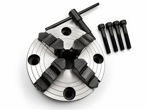 Mandrin indépendant à 4 mors de 100 mm à chargement frontal (montage frontal) avec plaque arrière adaptée - Product Image 2