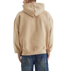 Sweat à capuche personnalisé Vintage peinture mélangée lavage à l'acide poids lourd soleil délavé bases coton éponge française surdimensionné hommes à capuche bases - Product Image 2